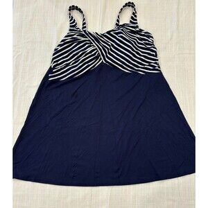Lands End 2 pc Swim Suit  top is 18w bottoms are 20w blue plus size